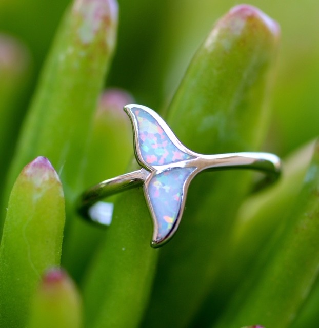 Multicolor Whale's tail ring